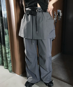 ファッション雑貨 ゲートポイントダブルベルト BLACK