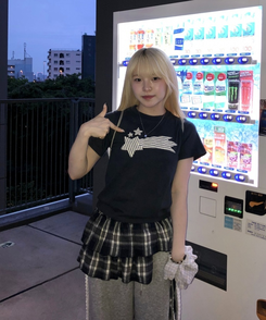 スターハーフTシャツ NAVY