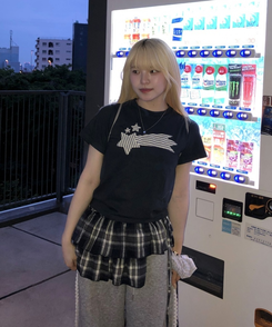 スターハーフTシャツ NAVY