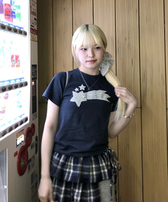 スターハーフTシャツ NAVY