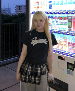スターハーフTシャツ NAVY