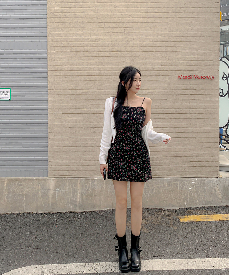 ペンダントラウンドクロップカーディガン(6color) WHITE