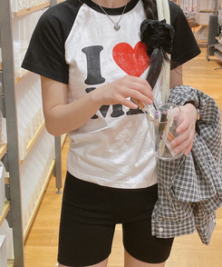 半袖Tシャツ アイラブラグラン半袖Tシャツ BLACK