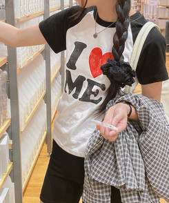 半袖Tシャツ アイラブラグラン半袖Tシャツ BLACK