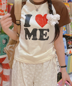 半袖Tシャツ アイラブラグラン半袖Tシャツ BROWN