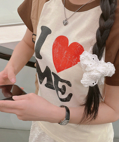半袖Tシャツ アイラブラグラン半袖Tシャツ BROWN