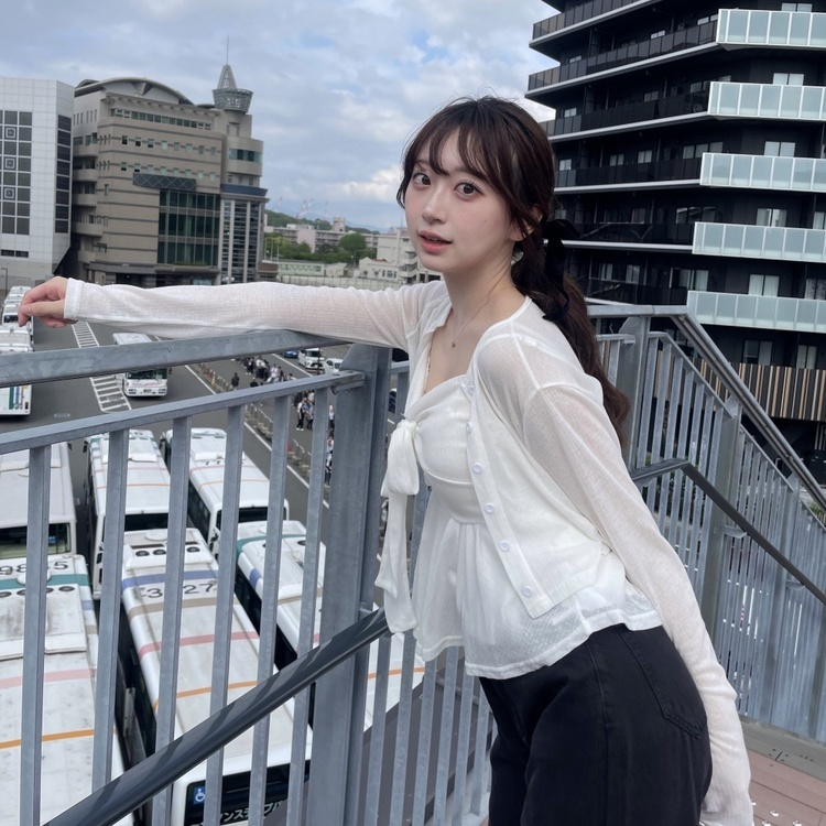 リボンキャミカーデシグナルセット WHITE