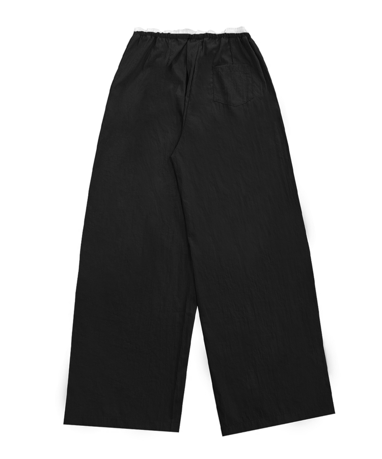 ナイロンバンディングワイドパンツ