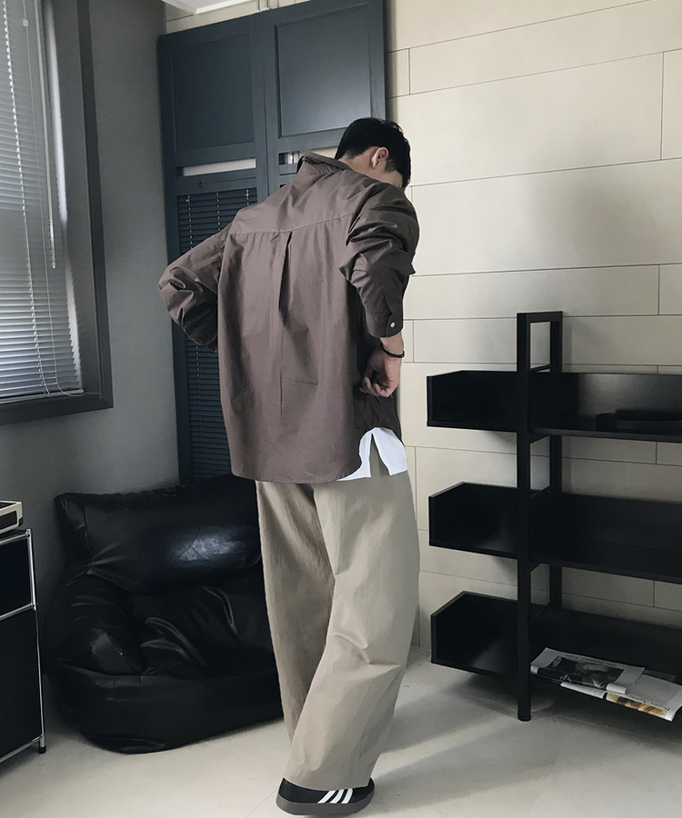 ピンタックスラックス BEIGE