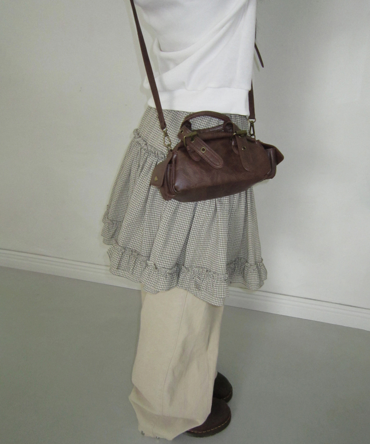 【丈別】サイドピンタックワイドコットンパンツ BEIGE