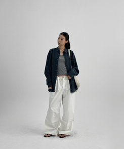 その他 レザーフラットサンダル(5color) BLACK