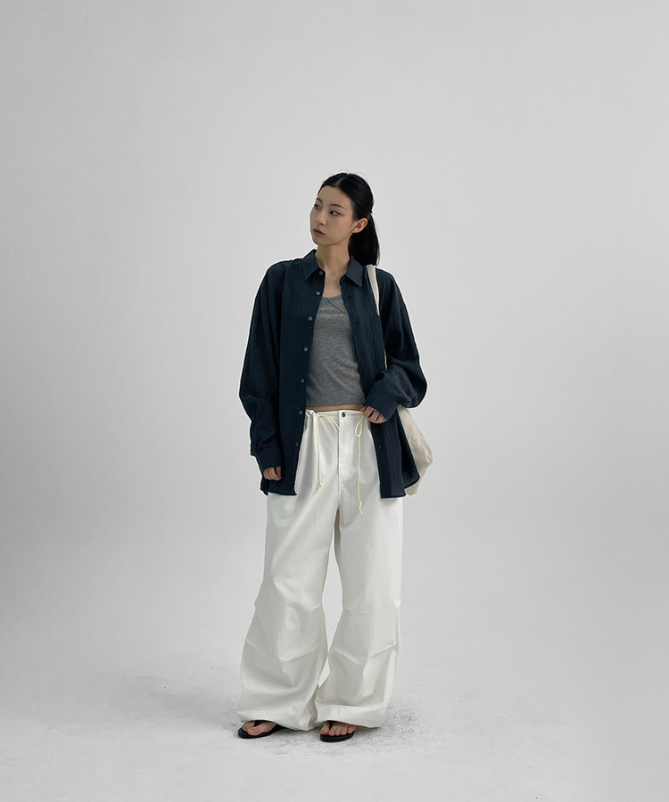 レザーフラットサンダル(5color) BLACK