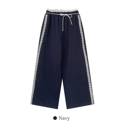 リボンレースラインワイドトレーニングパンツ