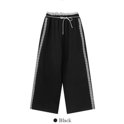 リボンレースラインワイドトレーニングパンツ