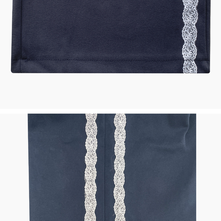 リボンレースラインワイドトレーニングパンツ