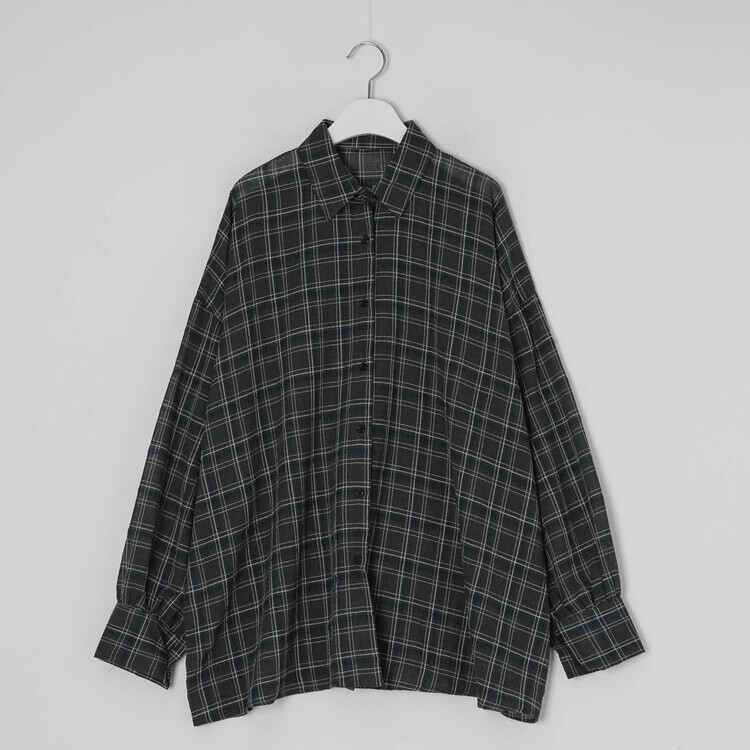 린넨체크오버셔츠