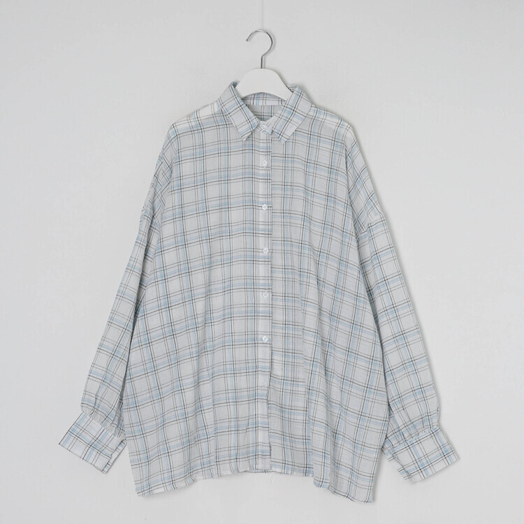 린넨체크오버셔츠