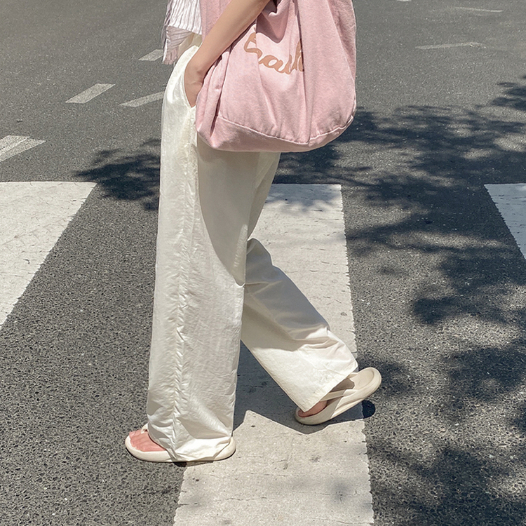 ビッグサイズナイロンワイドパンツ(5color)
