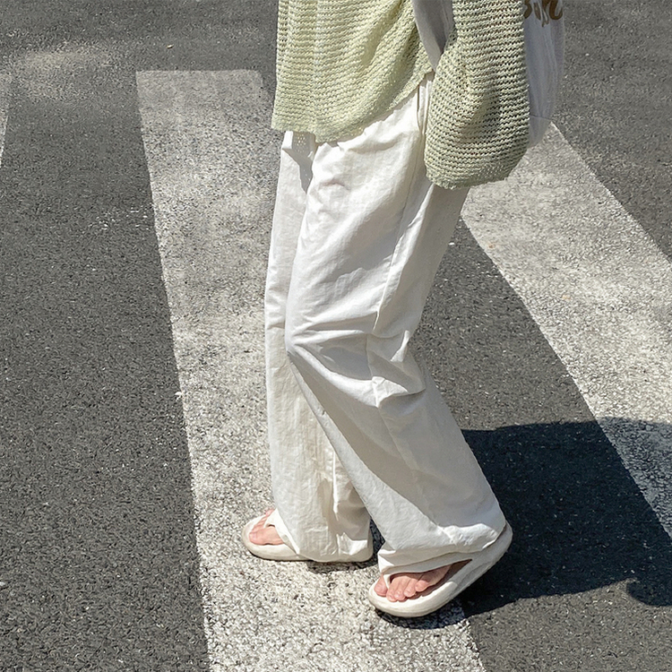 ビッグサイズナイロンワイドパンツ(5color)