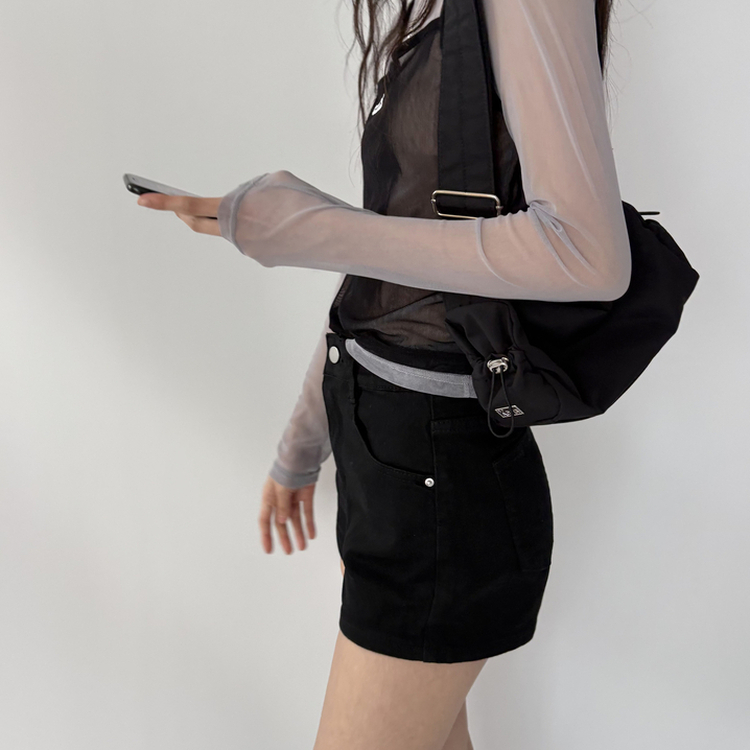 骨盤パッドシンプルショートパンツ BLACK