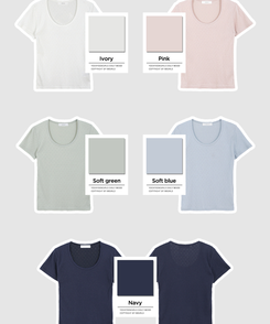 半袖Tシャツ パンチングUネック半袖Tシャツ(5color)