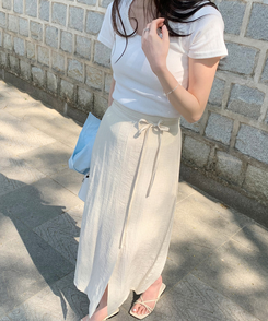 半袖Tシャツ パンチングUネック半袖Tシャツ(5color) IVORY