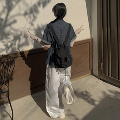 オーバーポケットデニムシャツ DARK DENIM