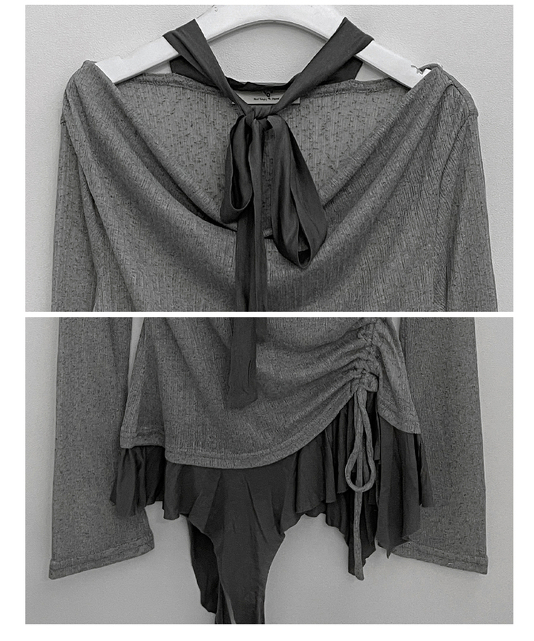 루드언발프릴스카프셔링시스루긴팔스퀘어끈나시세트