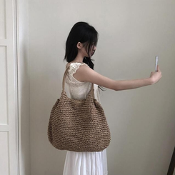 ノースリーブ 【SET】【カップ付き】パンチングブラウス キャミソール BEIGE