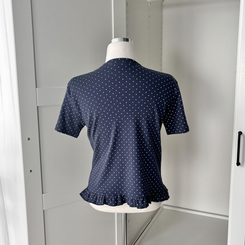 半袖Tシャツ ドットフリル半袖Tシャツ