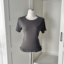 半袖Tシャツ ドットフリル半袖Tシャツ