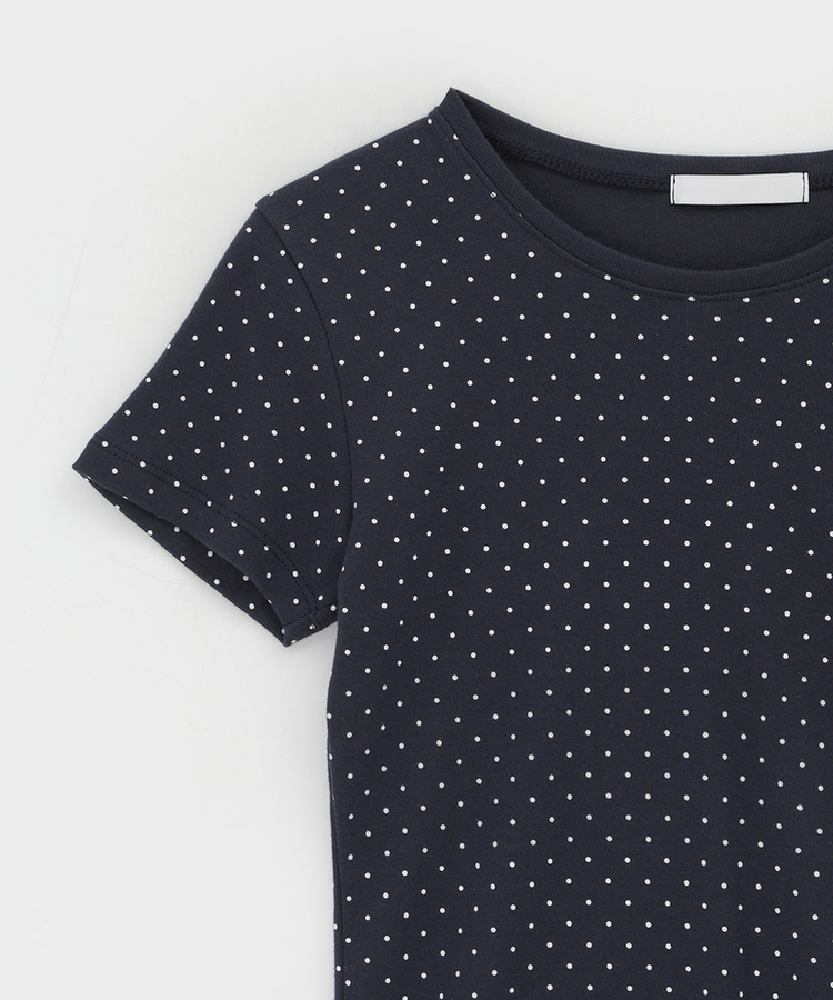 데니모 도트 라운드 반팔티