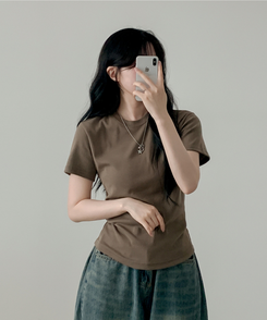 半袖Tシャツ ベーシック半袖Tシャツ(6color) KHAKI