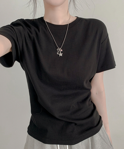 半袖Tシャツ ベーシック半袖Tシャツ(6color) BLACK