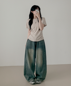 半袖Tシャツ ベーシック半袖Tシャツ(6color) BEIGE