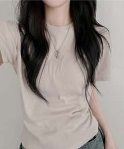 半袖Tシャツ ベーシック半袖Tシャツ(6color) BEIGE