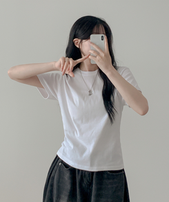 半袖Tシャツ ベーシック半袖Tシャツ(6color) WHITE