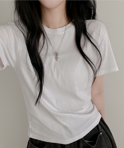 半袖Tシャツ ベーシック半袖Tシャツ(6color) WHITE