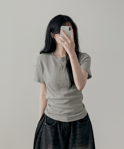 半袖Tシャツ ベーシック半袖Tシャツ(6color) GRAY