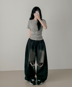 半袖Tシャツ ベーシック半袖Tシャツ(6color) GRAY