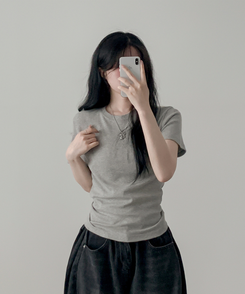 半袖Tシャツ ベーシック半袖Tシャツ(6color) GRAY