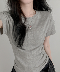 半袖Tシャツ ベーシック半袖Tシャツ(6color) GRAY
