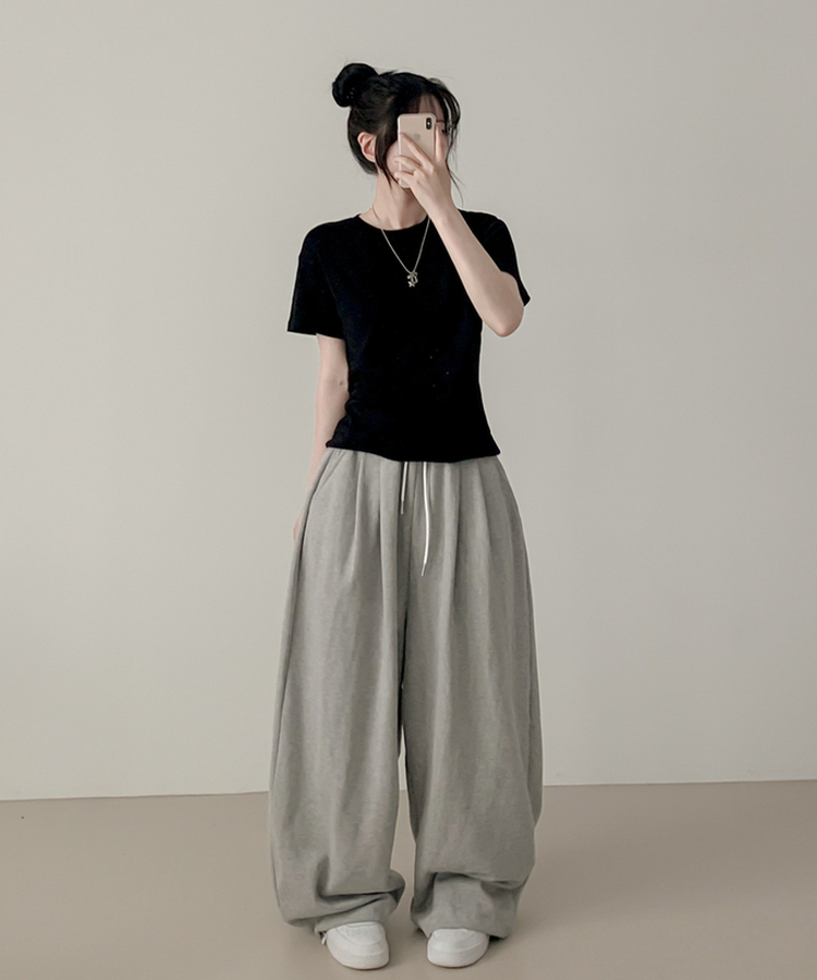 ベーシック半袖Tシャツ(6color) BLACK