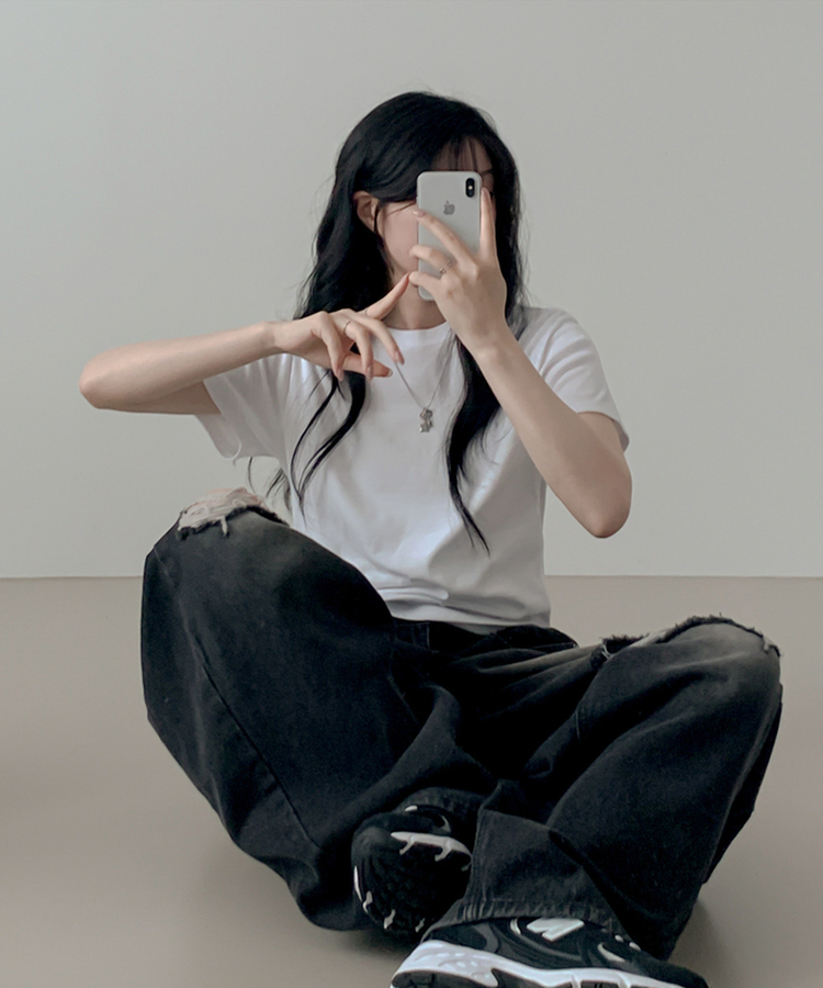 半袖Tシャツ ベーシック半袖Tシャツ(6color) WHITE