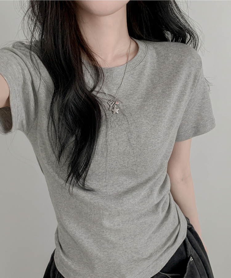 ベーシック半袖Tシャツ(6color) GRAY