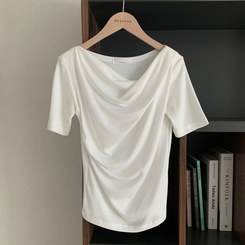 半袖Tシャツ ドレープシャーリング半袖Tシャツ