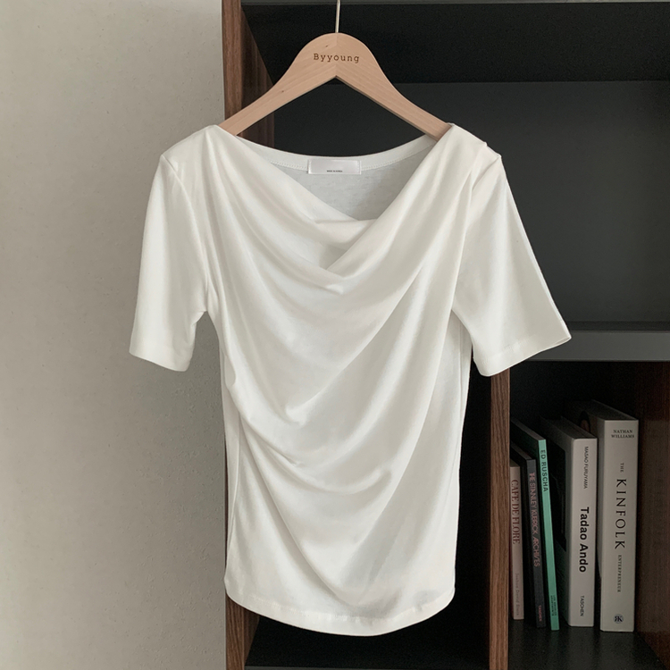 ドレープシャーリング半袖Tシャツ