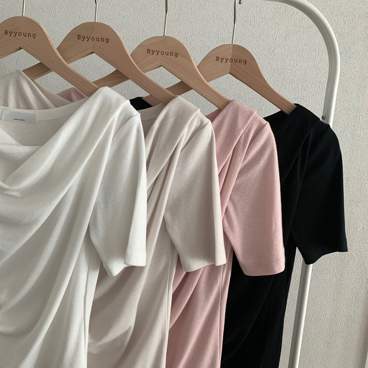 ドレープシャーリング半袖Tシャツ
