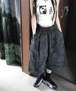 ショートパンツ ミリタリーバミューダパンツ CHARCOAL