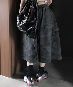ショートパンツ ミリタリーバミューダパンツ CHARCOAL